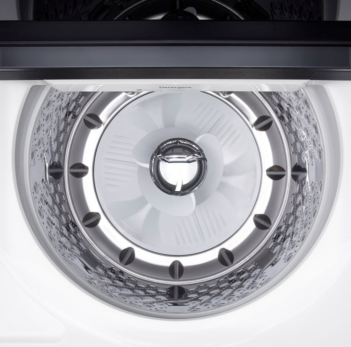 Laveuse intelligente haute efficacité LG à chargement par le haut de 6,1 pi³ - blanche - WT8405CW