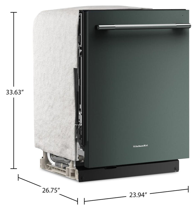 Lave-vaisselle KitchenAid de 24 po et de 44 dBA avec troisième panier 360° Max JetsMC - genièvre - KDTS724SJP