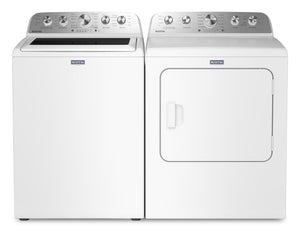 Laveuse à chargement par le haut de 5,4 pi³ et sécheuse électrique Animal Pet Pro de 7,0 pi³ de Maytag - blanches - MATL56WW