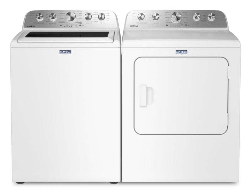 Laveuse à chargement par le haut de 5,4 pi³ et sécheuse électrique Animal Pet Pro de 7,0 pi³ de Maytag - blanches - MATL56WW