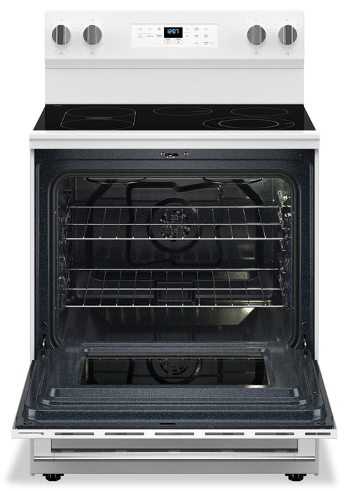 Cuisinière électrique Maytag de 5,3 pi3 et de 30 po avec friture à air sans préchauffage - blanche - YMFES6030RW