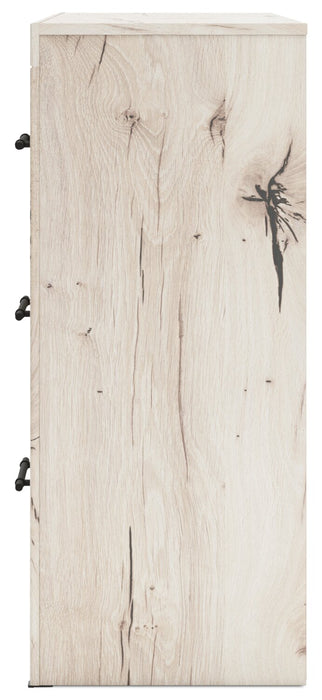 Commode de chambre à coucher Derekson de 58,7 po (L) x 36,5 po (H) à 6 tiroirs - blanc rustique