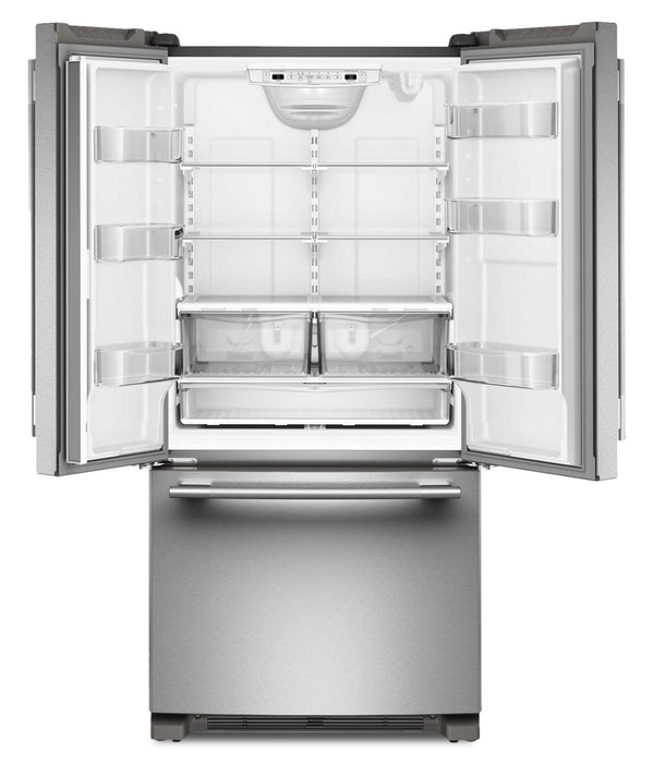 Réfrigérateur KitchenAid de 22 pi3 et de 33 po de profondeur standard à portes françaises - KRFF333SPS