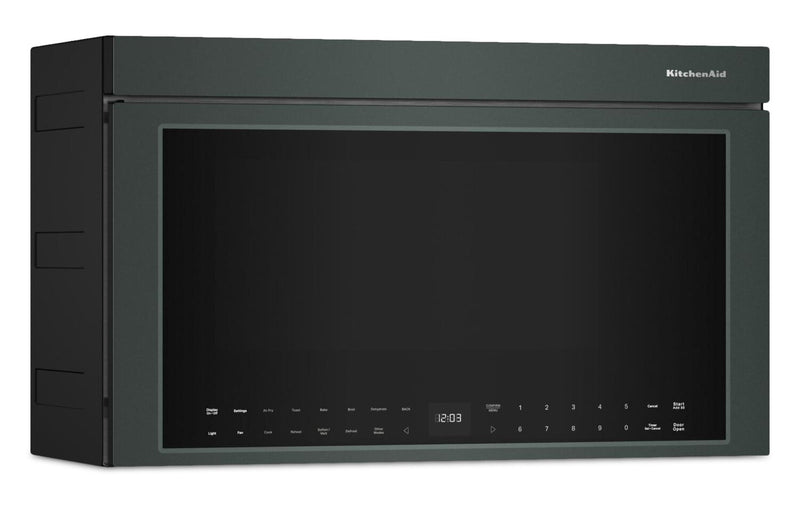 Four à micro-ondes à hotte intégrée intelligent multifonctionnel KitchenAid à installation affleurée - Genévrier  - YKMMF730PJP