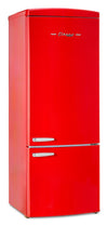 Réfrigérateur Classic Rétro d’Unique de 28 po et de 17 pi3 à congélateur inférieur - rouge - UNQ-455L R AC