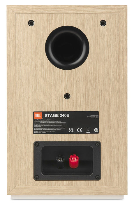 Paire de haut-parleurs d’étagère JBL Stage 240B de 4,5 po avec conception à 2 voies (JBL240BWHT)