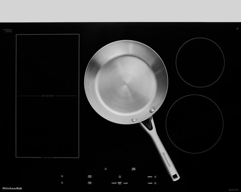 Surface de cuisson à induction KitchenAid de 30 po à 5 éléments - acier inoxydable - KCIT730SSS