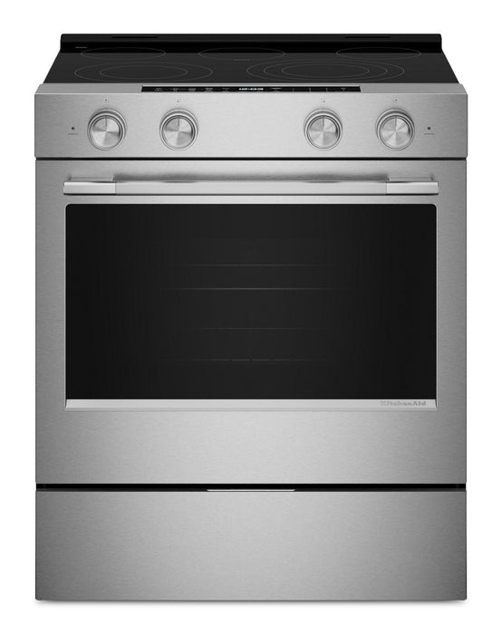 Cuisinière intelligente électrique encastrée KitchenAid de 5,3 pi3 et de 30 po avec modes à convection - YKSES330SPS 