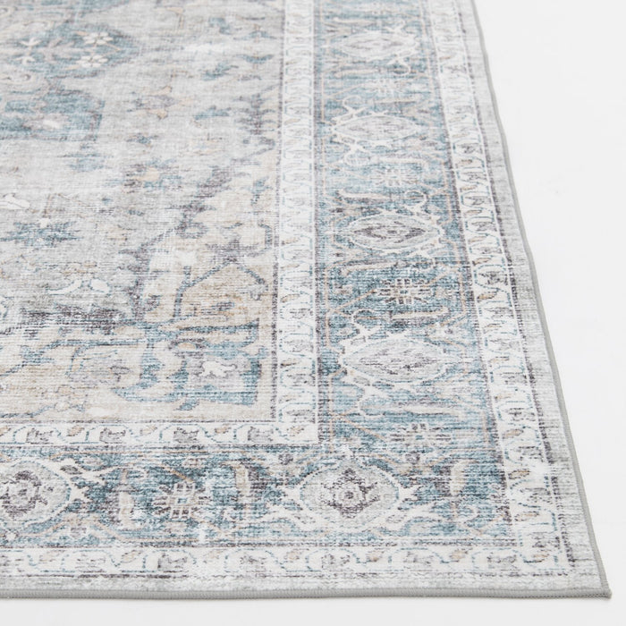 Carpette Melis grise lavable - 5 pi x 7 pi