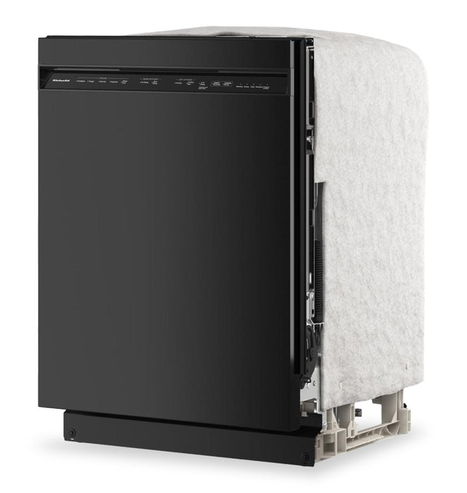 Lave-vaisselle KitchenAid de 24 po et de 47 dBA avec panier à ustensiles sur le troisième niveau - noir - KDFS224SBL