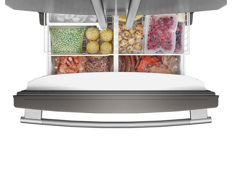 Réfrigérateur KitchenAid de 25 pi³ et de 36 po à portes françaises avec distributeur d’eau interne - KRFF136SPS