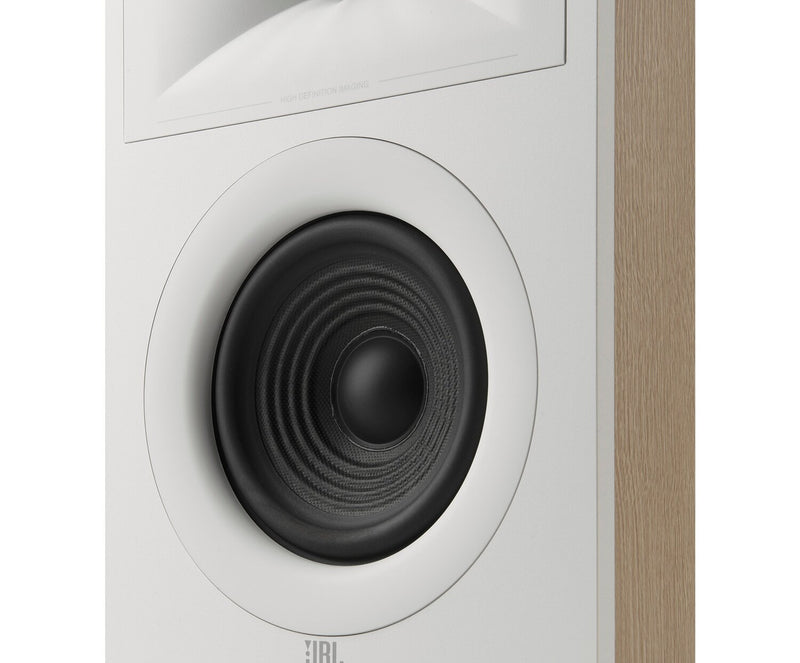 Paire de haut-parleurs d’étagère JBL Stage 250B de 5,25 po avec conception à 2 voies (JBL250BWHT)