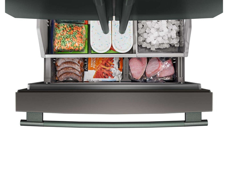 Réfrigérateur KitchenAid de profondeur comptoir à portes françaises avec distributeur d’eau interne - genièvre - KRFC336SJP