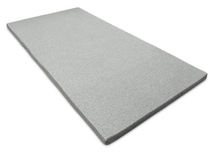 Grand surmatelas pour sofa-lit en mousse à mémoire de forme avec housse amovible à fermeture à glissière