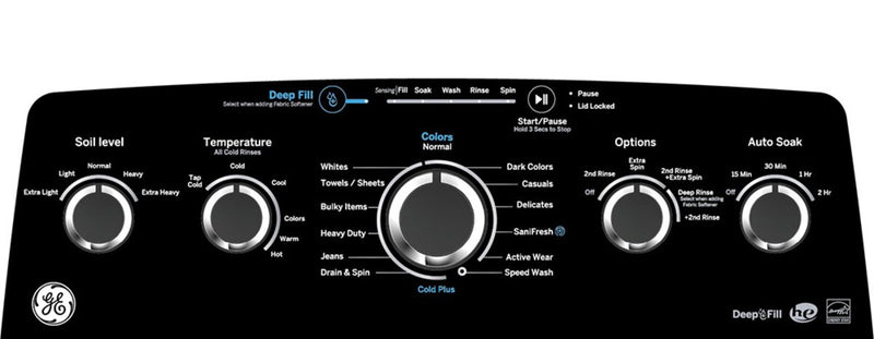 Laveuse GE à chargement par le haut de 4,9 pi³ avec agitateur - gris diamant - GTW491BMRDG