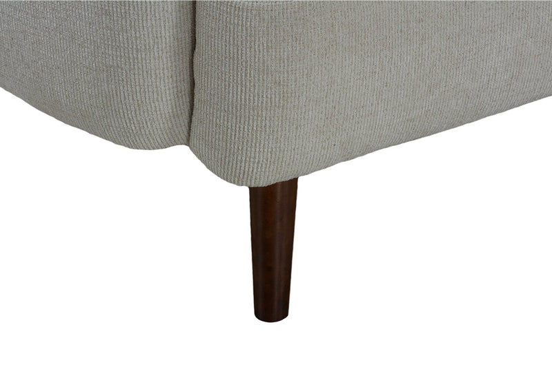 Sofa Sadie de 78,7 po en tissu avec pattes en hévéa - beige 
