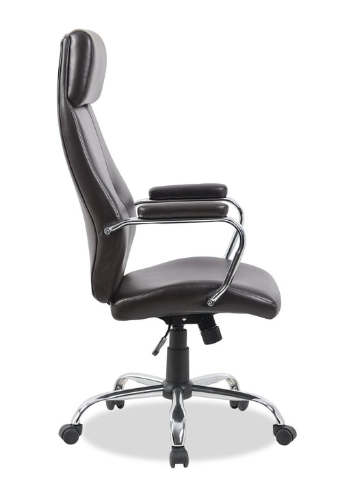 Chaise de bureau Steadman de 24.4 po - brun foncé