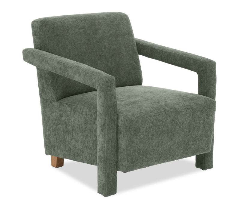 Fauteuil d’appoint Demi de 30 po d’apparence lin - vert