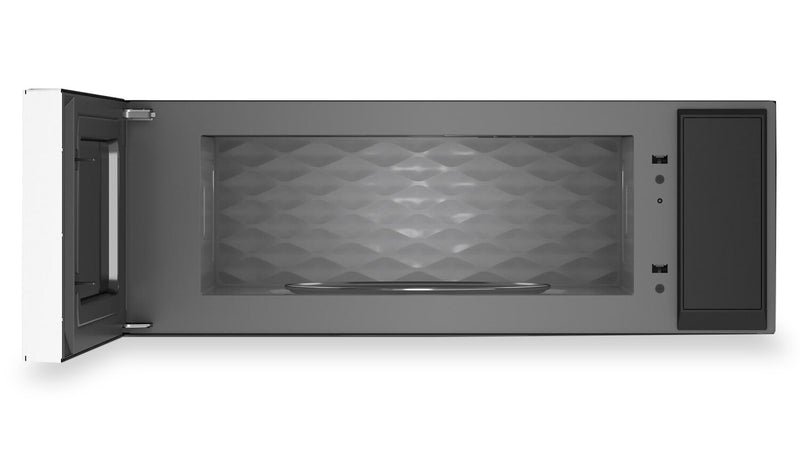 Four à micro-ondes à hotte intégrée intelligent à profil bas Whirlpool de 1,1 pi3 - blanc - YWMML5530RW