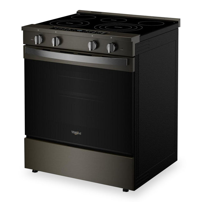 Cuisinière électrique Whirlpool de 5,3 pi3 avec friture à air et revêtement WipeCleanMC - acier inoxydable noir - YWSES7530RV