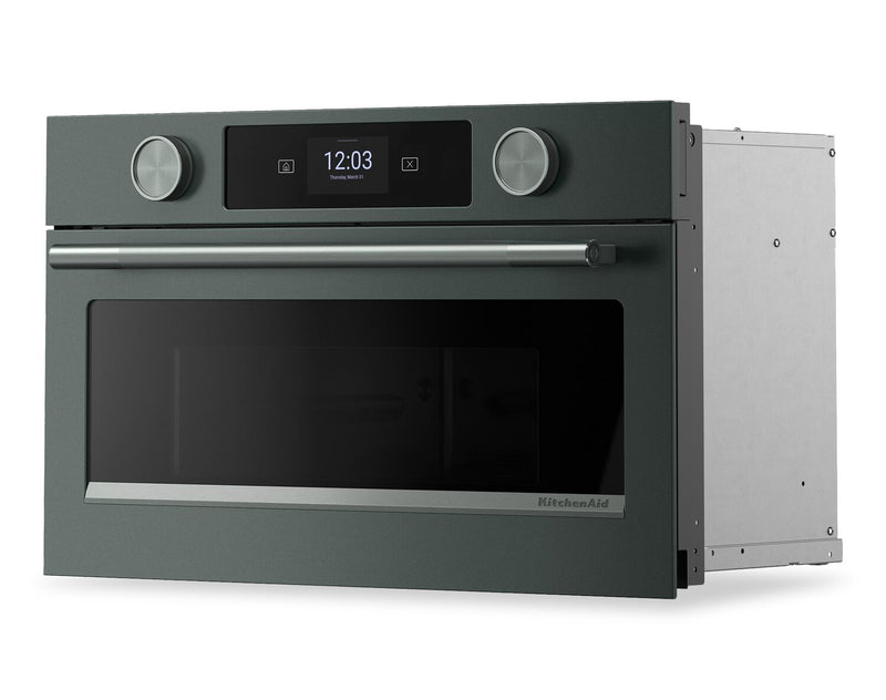 Four à micro-ondes encastré KitchenAid de 30 po avec friture à air - genièvre - KMBS730SJP