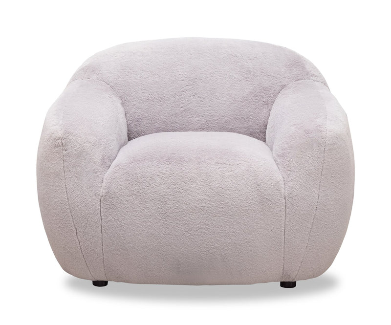 Fauteuil d’appoint Hugz de 45 po en tissu - gris