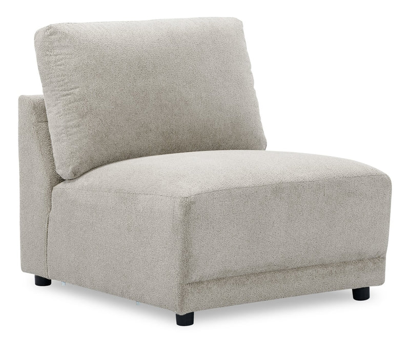 Fauteuil sans accoudoirs modulaire Voyage en tissu avec coussins de dossier amovibles - Beige