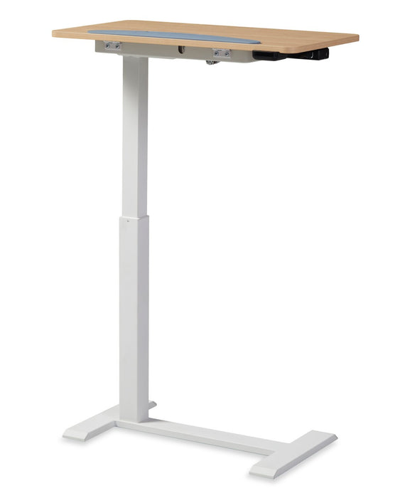 Bureau portatif Aaron de 26,77 po à hauteur réglable avec dessus relevable – chêne