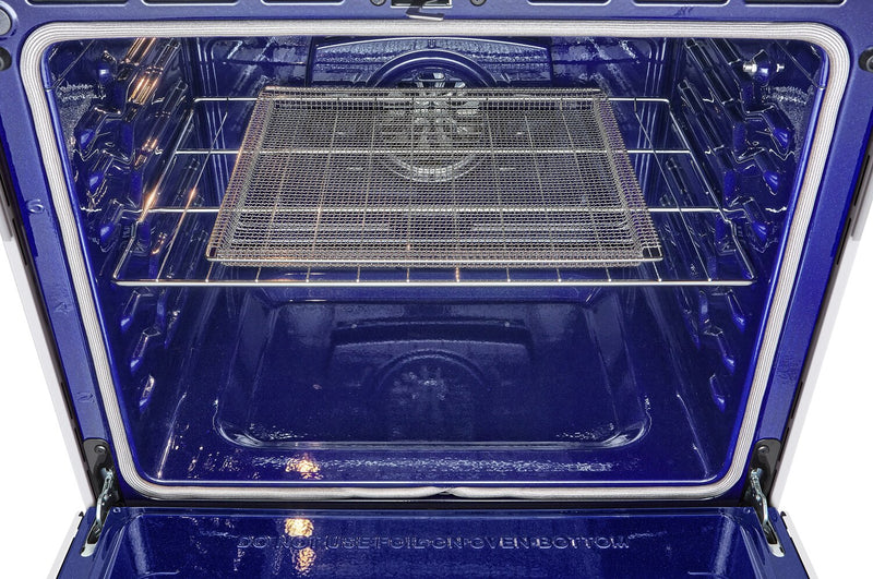 Cuisinière à induction LG Studio de 6,3 pi3 avec hublot InstaViewMD, friture à air et Air Sous Vide - essence blanche - LSIS6338NE