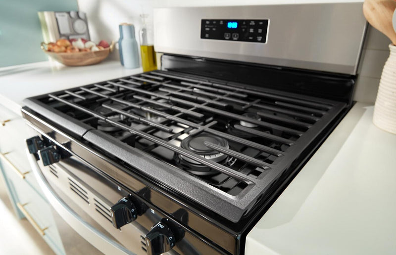 Cuisinière à gaz Whirlpool de 5,3 pi³ et de 30 po avec brûleur SpeedHeatMC - WFGS3530RS