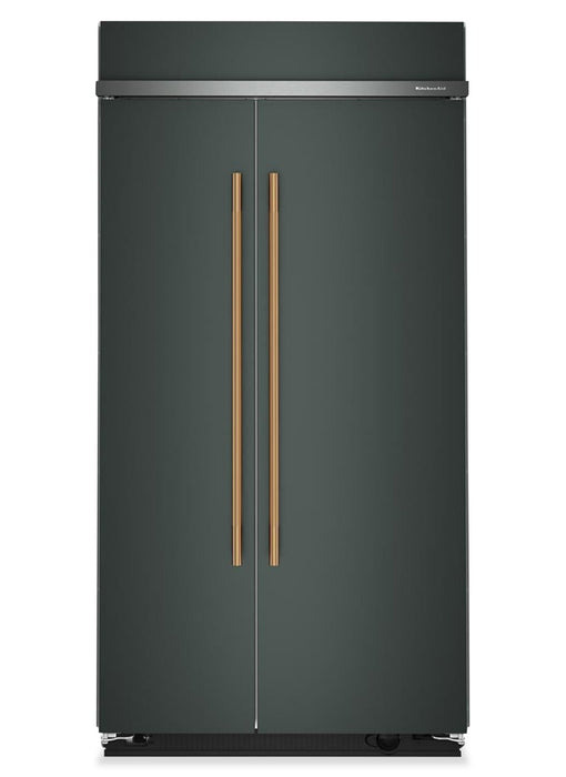 Réfrigérateur encastré KitchenAid de 42 po et de 25,5 pi³ à compartiments juxtaposés avec intérieur platine – genièvre - KBSN742SJP