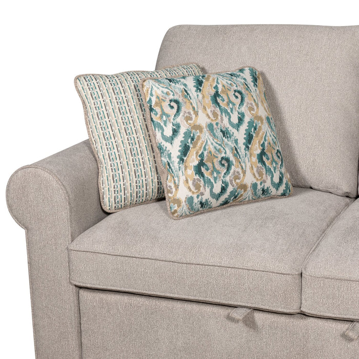 Sofa-lit sectionnel Haven de Scott Living 3 pièces en tissu de chenille - gris