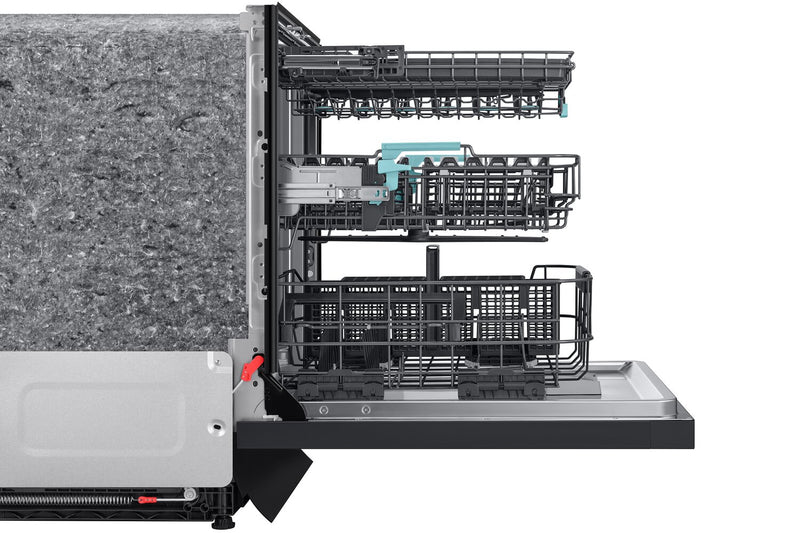Lave-vaisselle Samsung de 24 po et de 38 dBA avec commandes sur le dessus, nettoyage avec IA et 3e panier - DW90F89T0UMTAA
