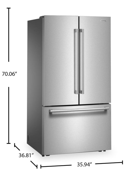 Réfrigérateur Maytag de 31 pi³ à portes françaises de 36 po – acier inoxydable – MRFF4336TZ