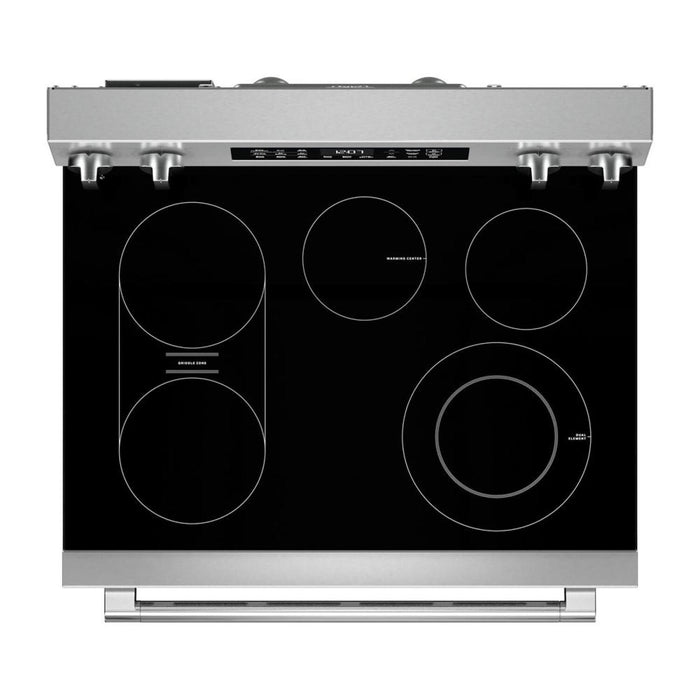Cuisinière électrique Maytag de 5,3 pi3 et de 30 po avec friture à air sans préchauffage - acier inoxydable résistant aux traces de doigts - YMFES7030SZ