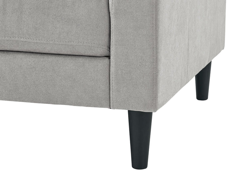 Fauteuil Metro de 32 po en tissu avec coussin de siège capitonné et coussin de dossier réversible - neutre