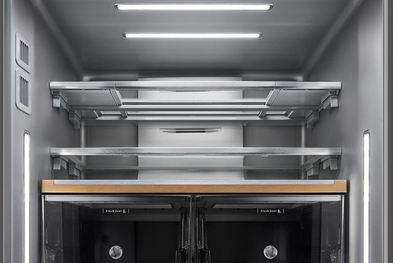 Réfrigérateur à 4 portes KitchenAid de 36 po et de 19,4 pi3 de profondeur comptoir - acier inoxydable - KRQC736RPS