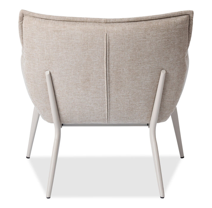 Fauteuil d’appoint Tori de 32,68 po en tissu avec armature en métal - sable