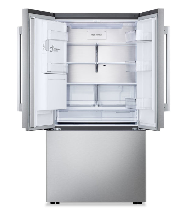 Réfrigérateur LG de 24 pi3 et de 36 po de profondeur comptoir Counter-Depth MAXMC à portes françaises avec système de charnières Zero ClearanceMC - LF24Z6330S