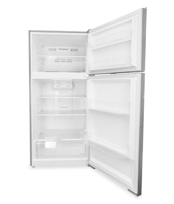 Réfrigérateur Danby de format appartement de 14,2 pi3 et de 27,56 po à congélateur supérieur - acier inoxydable - DFF142E1SSDB 