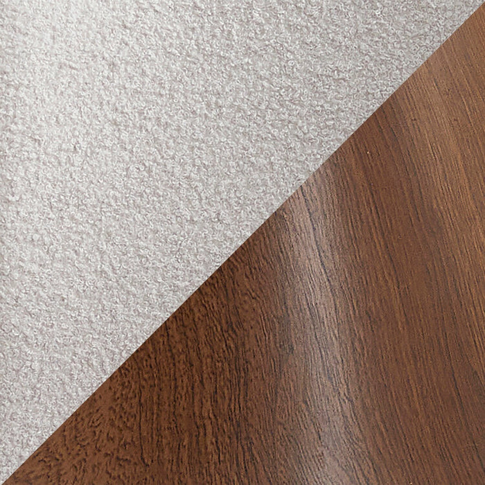 Ensemble de salle à manger Alwin 5 pièces en métal avec table ronde de 47,25 po (L), dessus en pierre frittée et 4 chaises - brun et gris