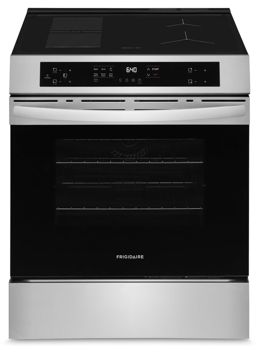 Cuisinière à induction Frigidaire de 5,3 pi³ avec commandes à l’avant et friture à air - acier inoxydable - FCFI308CBS
