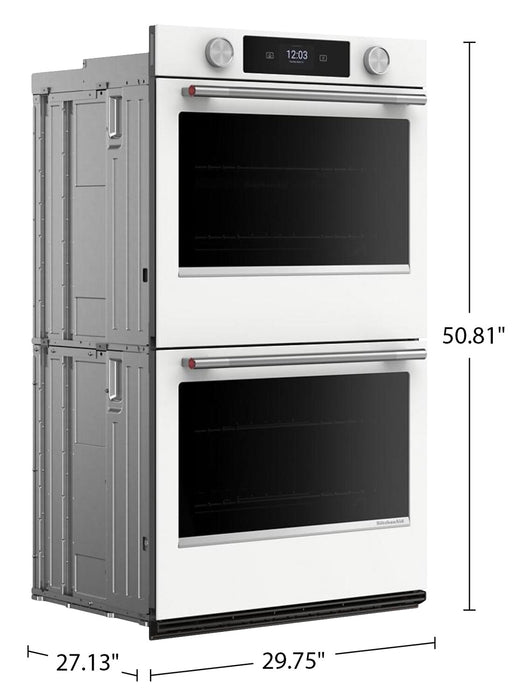 Four mural double intelligent électrique KitchenAid de 30 po - blanc - KOED730SWH