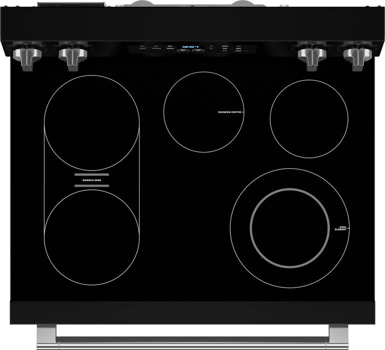 Cuisinière électrique Maytag de 5,3 pi3 et de 30 po avec friture à air sans préchauffage - noire - YMFES6030RB