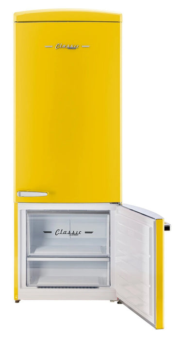 Réfrigérateur Classic Rétro d’Unique de 28 po et de 17 pi3 à congélateur inférieur - jaune - UNQ-310L Y TM