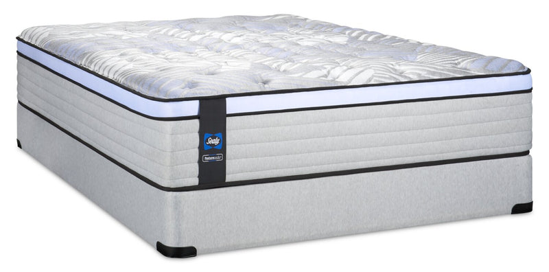 Ensemble matelas moelleux à Euro-plateau Strasbourg PosturepedicMD de série 800 de Sealy pour grand lit