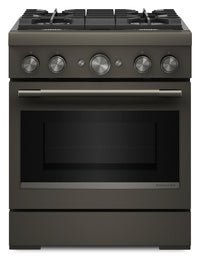 Cuisinière hybride KitchenAid de 4,1 pi3 avec mode de friture à air sans préchauffage - minerai noir - KFDS930SBE