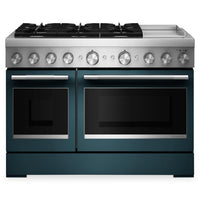  Cuisinière hybride KitchenAid de 6,3 pi³ à 6 brûleurs avec plaque chauffante - agave - KFDD948SAG
