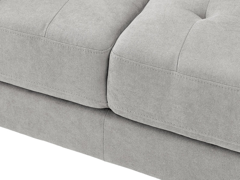 Sofa Metro de 78 po en tissu avec coussins de siège capitonnés et coussins de dossier réversibles - neutre