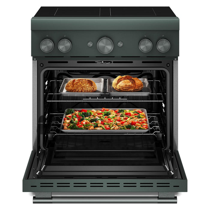 Cuisinière KitchenAid de 4,1 pi3 et de 30 po à convection avec friture à air sans préchauffage - genévrier - KFIS930SJP